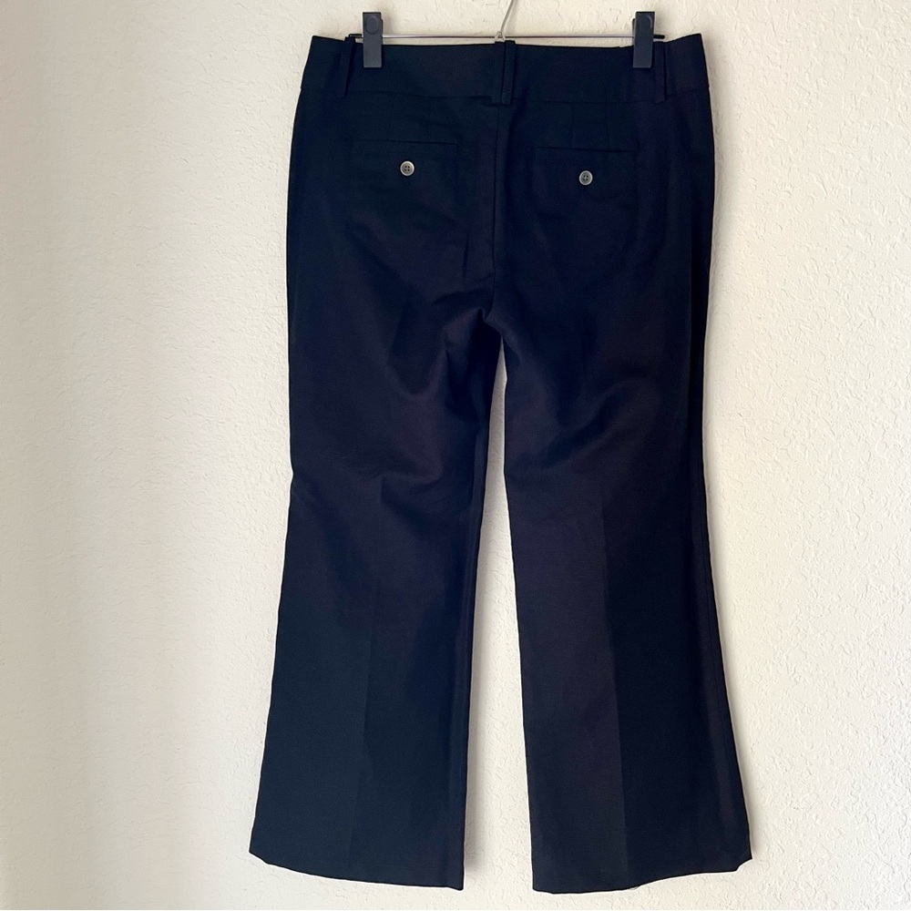 Calvin Klein Favorite Fit Linen Cotton Blend Bootcut Trouser Pants Office 8 x 29